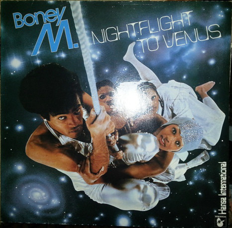Полет на венеру бони м слушать. Boney m Nightflight to Venus 1978. Группа Boney m. 1978. Бони м 1978. Бони м Nightflight to Venus.